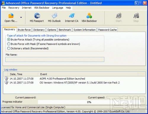 Advanced Excel 2000 Password Recovery,Excel Password Recovery,Excel密码恢复工具