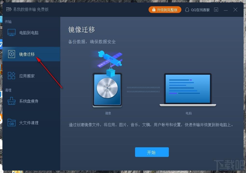 易我数据传输下载,电脑传输软件,镜像迁移