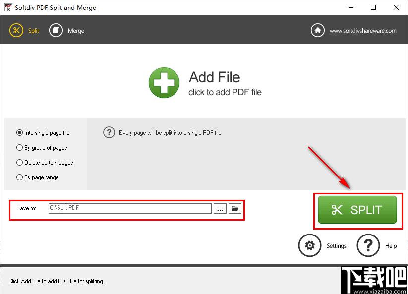 Softdiv PDF Split and Merge下载,pdf合并,pdf拆分
