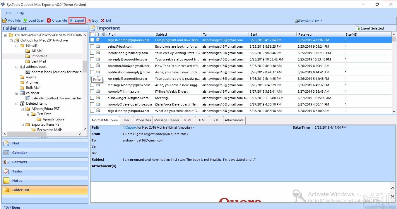 SysTools OLM Viewer下载,OLM电子邮件查看器,邮件处理,邮件查看