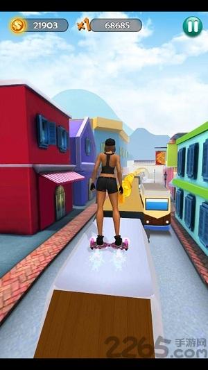 平衡板冲浪3d内购破解版下载,平衡板冲浪3d,动作游戏,跑酷游戏